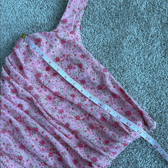 Likely Tash Midi Floral One Shoulder Bodycon Pink Dress - Picture 9 of 10